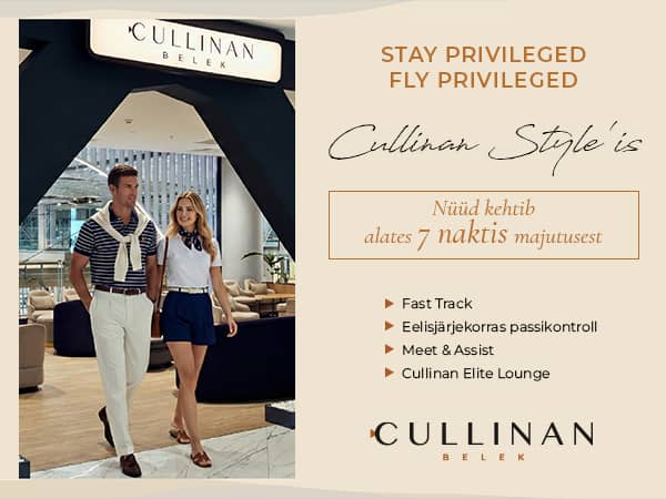 Ainult oktoobris – Cullinan Beleki külalistele veel rohkem privileege